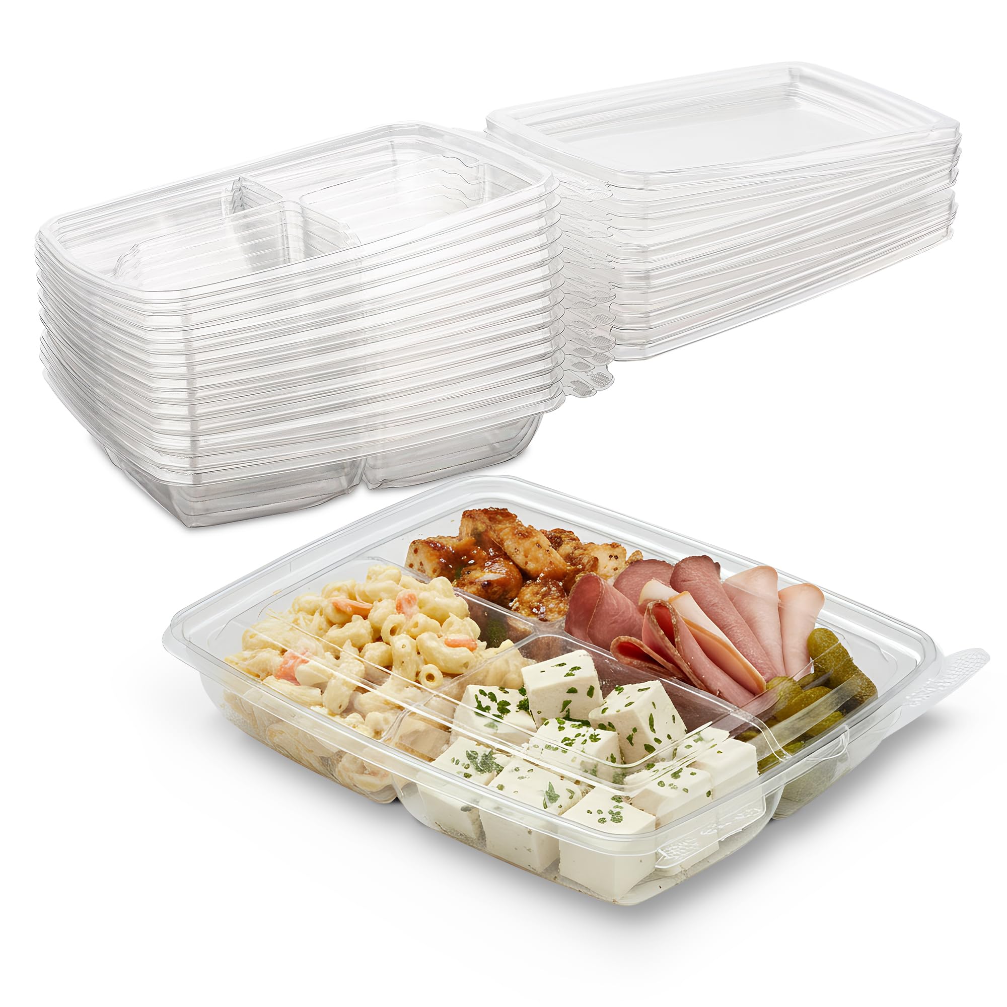 Amazon.com: MT Products Clear Plastic 4 Compartment Tamper Evident